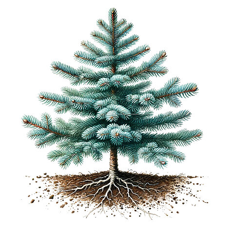 A representation of Blue spruce