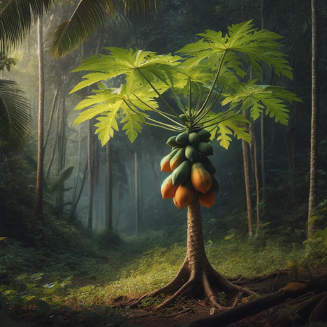 A representation of Papaya tree