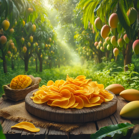 Een weergave van Mango chips