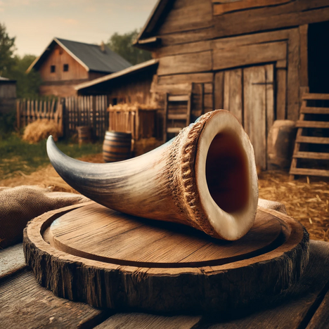 A representation of Cattle horn