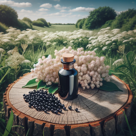 A representation of Elderberry extract