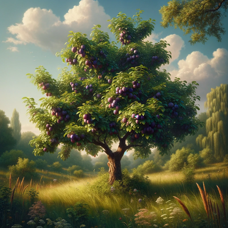 A representation of Plum tree