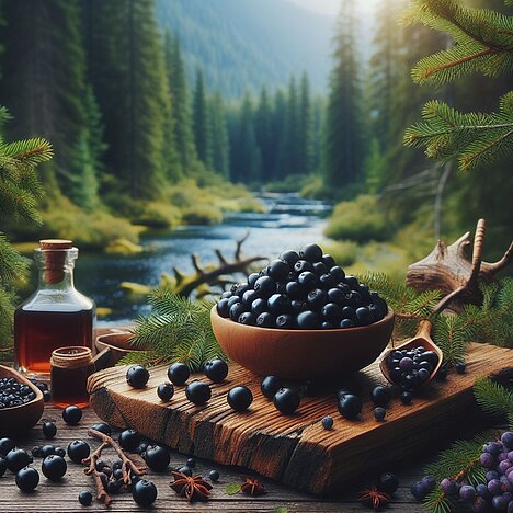 A representation of Aronia berries