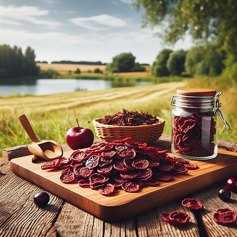 Een weergave van Kersenchips