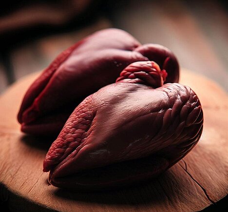 A representation of Heart muscle meat from the goose