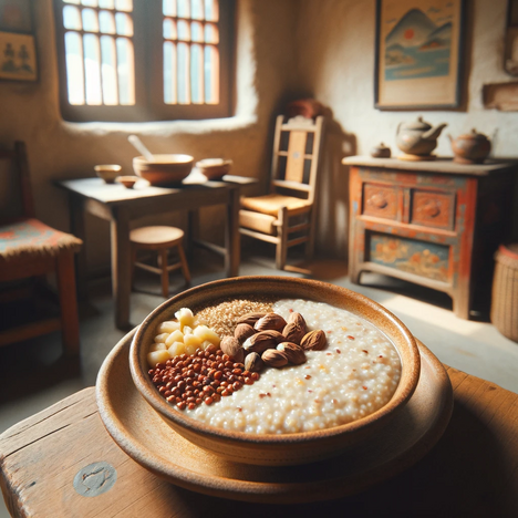 A representation of Quinoa porridge