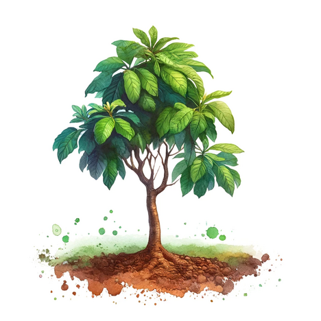 A representation of Avocado tree