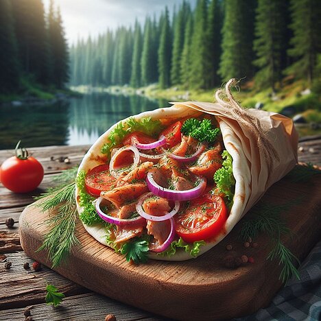 A representation of Doner kebab