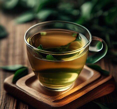 Een weergave van Cafeïnevrij extract van groene thee