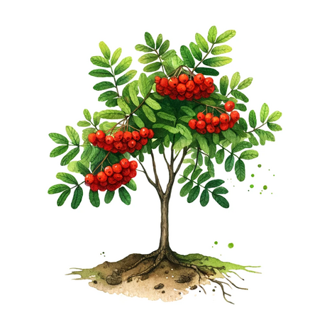 O reprezentare a lui Fructe de pădure Rowan