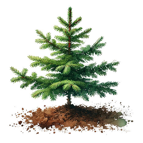 A representation of Sitka spruce