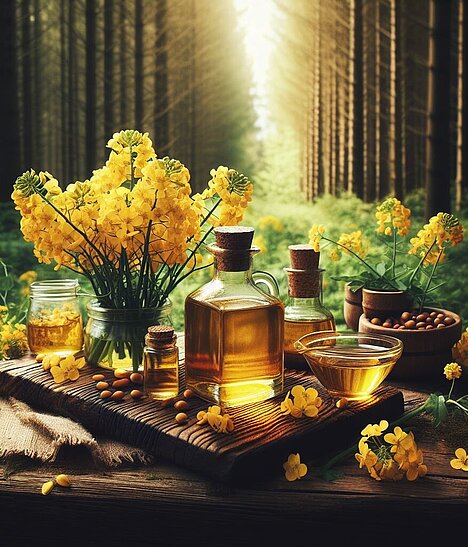 A representation of Rapeseed oil