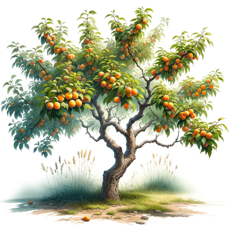 A representation of Apricot tree