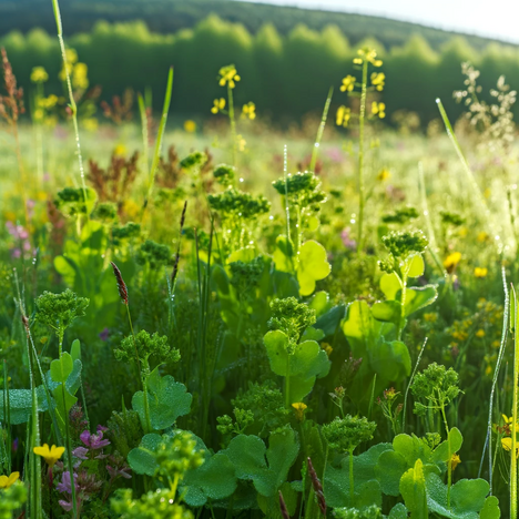 Una rappresentazione di Crescione di campo