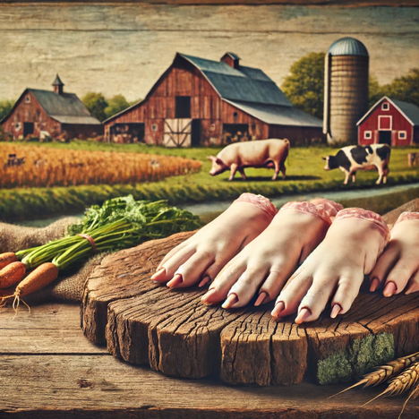 A representation of Pig's feet