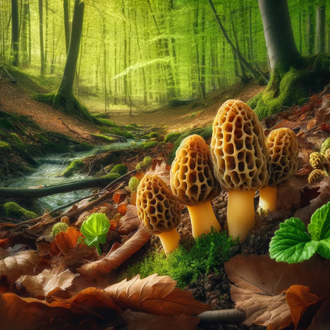 Een weergave van Morilles