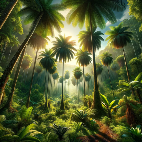A representation of Betel palms