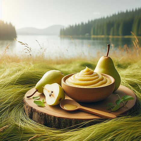 A representation of Pear puree