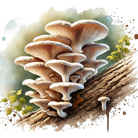 A representation of Oyster mushroom