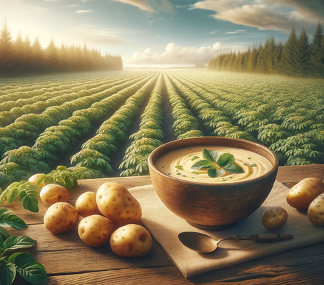 Een weergave van Aardappelsoep