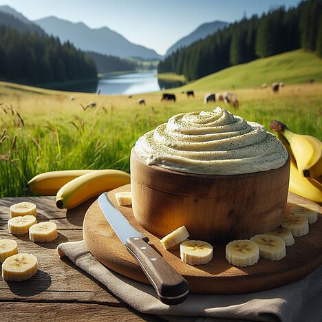 A representation of Banana puree