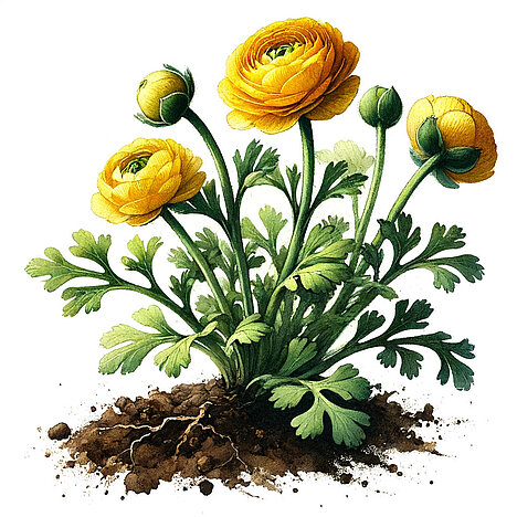 A representation of Ranunculus acris