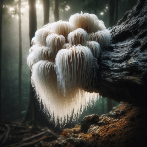 A representation of Hericium erinaceus