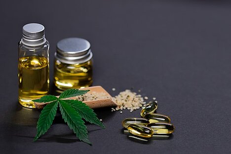 A representation of Hemp seed oil