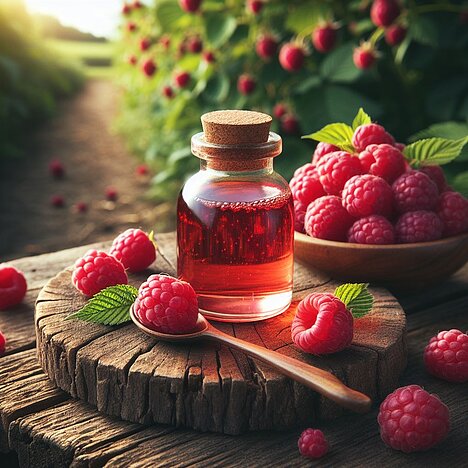 A representation of Raspberry extract