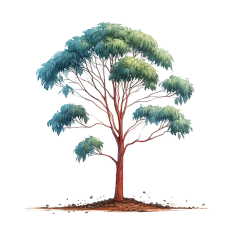 Een weergave van Rode eucalyptus