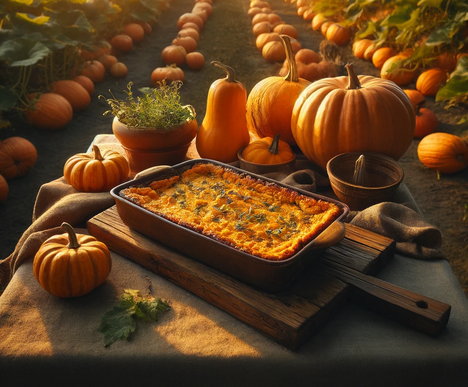 A representation of Pumpkin casserole