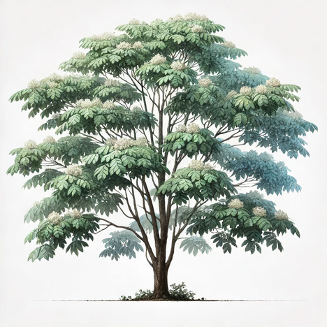 Een weergave van Geweide boom