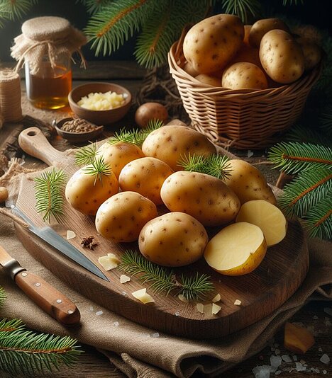En repræsentation af Kartofler