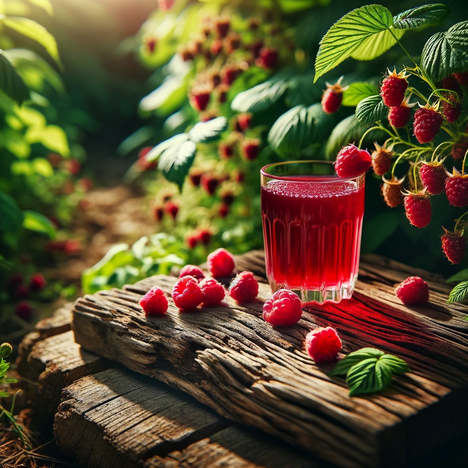 A representation of Raspberry juice