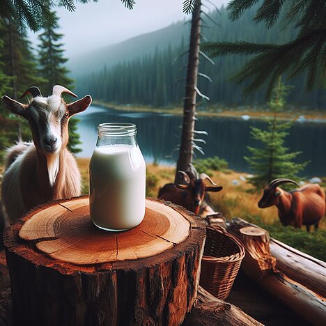 A representation of Goat's milk