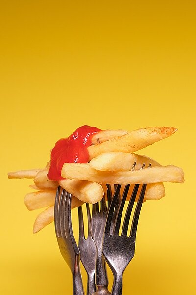 A representation of French fries