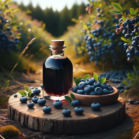 A representation of Blueberry extract