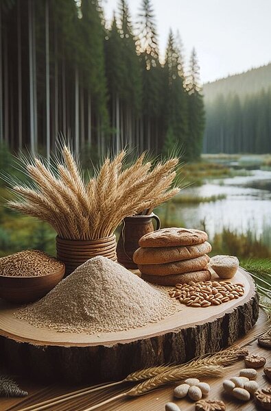 Una rappresentazione di Glutine di grano