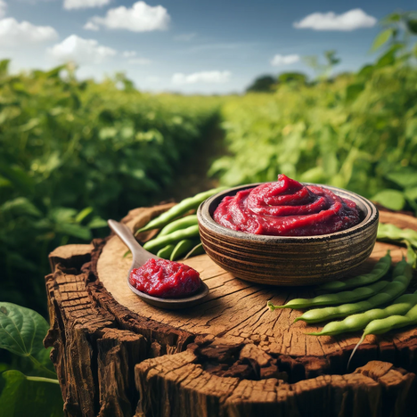 A representation of Red bean paste