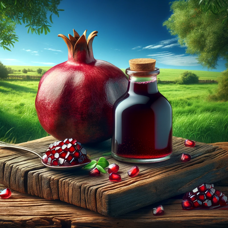 A representation of Pomegranate concentrate